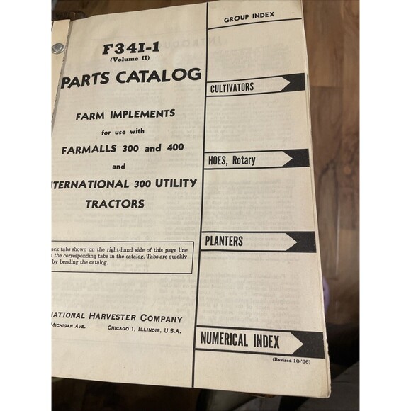 Parts Catalog for McCormick International Farm Implements Utility Tractors - Picture 7 of 12